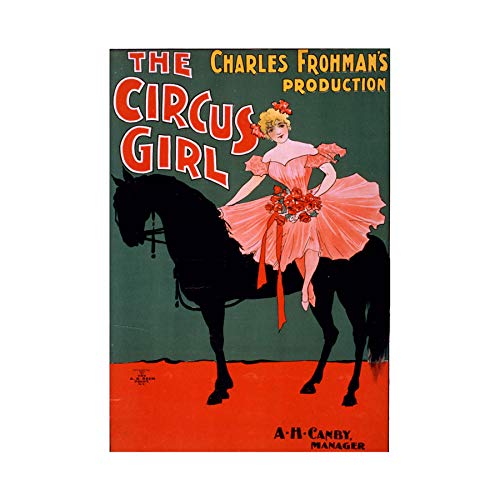 Wee Blue Coo Theatre Vaudeville Circus Girl Ad Retro Picture Wall Art Print