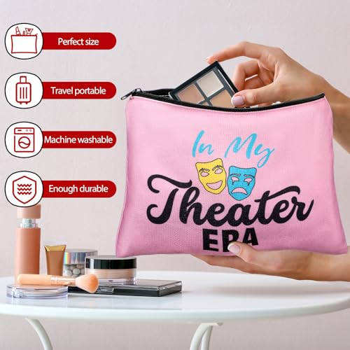 Reginary 12 Pcs Theater Makeup Bags Bulk Theater Gifts for Women Musical Broadway Cosmetic Bags Zipper Pouch Drama Comedy Tragedy Mask Gifts for Theatre Lovers Actors and Students3