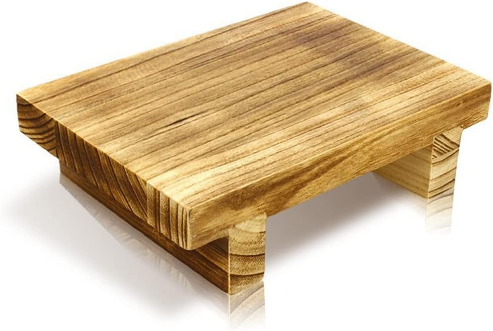 DOITOOL Wood Step Stool Lightweight Portable Bedroom Bedside Footstool for Adults Stable Support Structure for Home Furniture Office Use Easy to Carry Space-Saving
