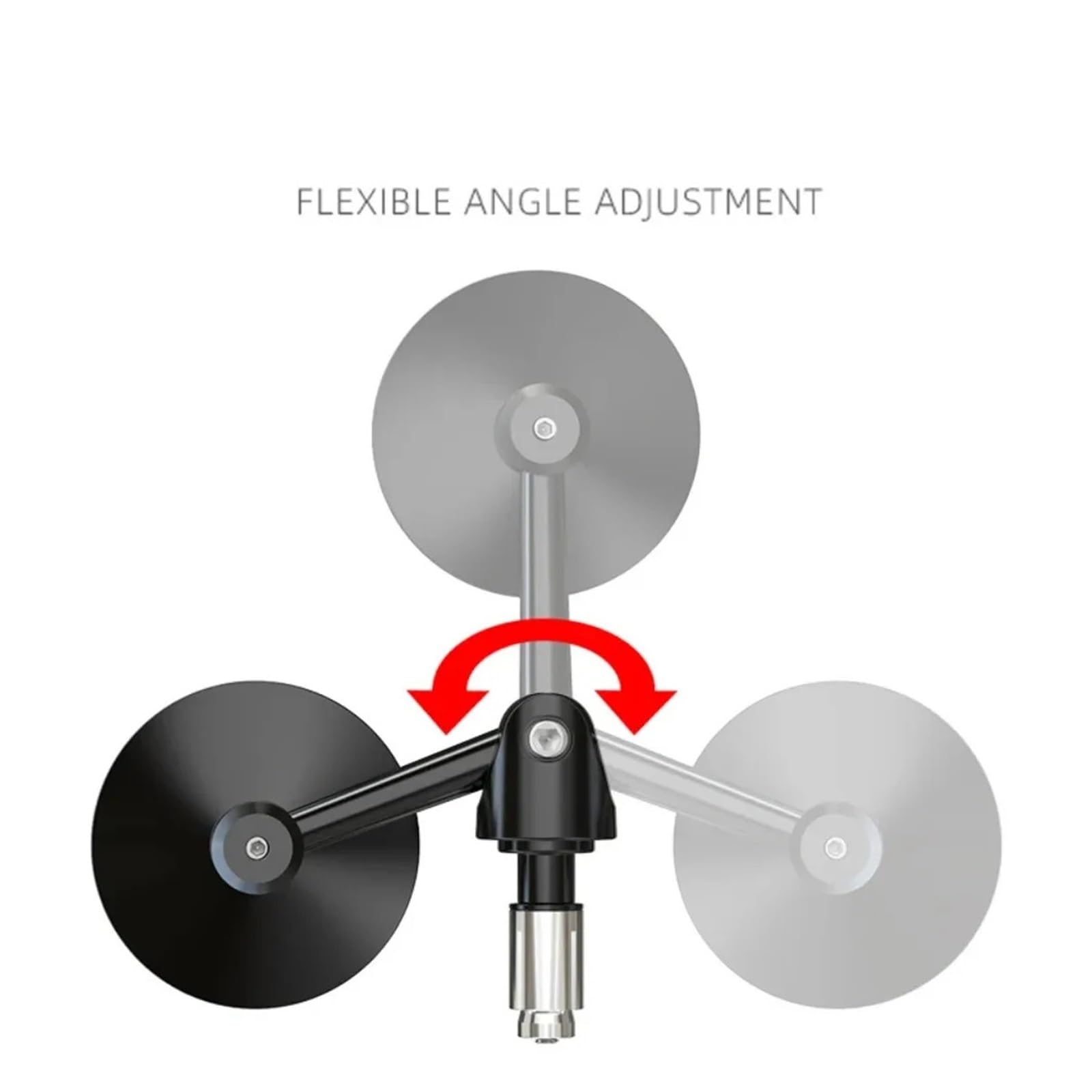 Motorcycle Mirrors Guidon De Vélo Rétroviseur Étendu Petit Miroir Aveugle Vue Large Sécurité Tournant