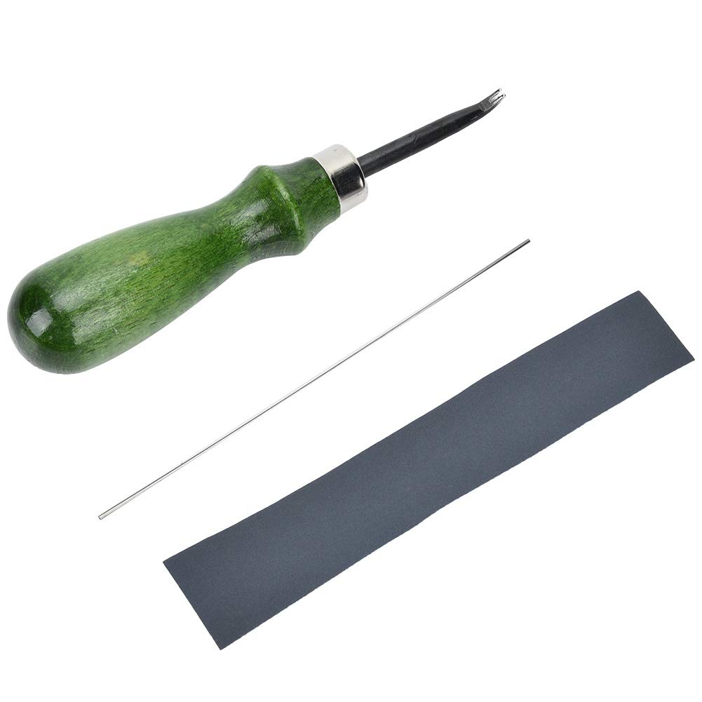 Hztyyier Green 0.6Mm-1.4Mm Professional Edge Beveler For Diy Leather Craft Edge Cutting Tool(1Mm)