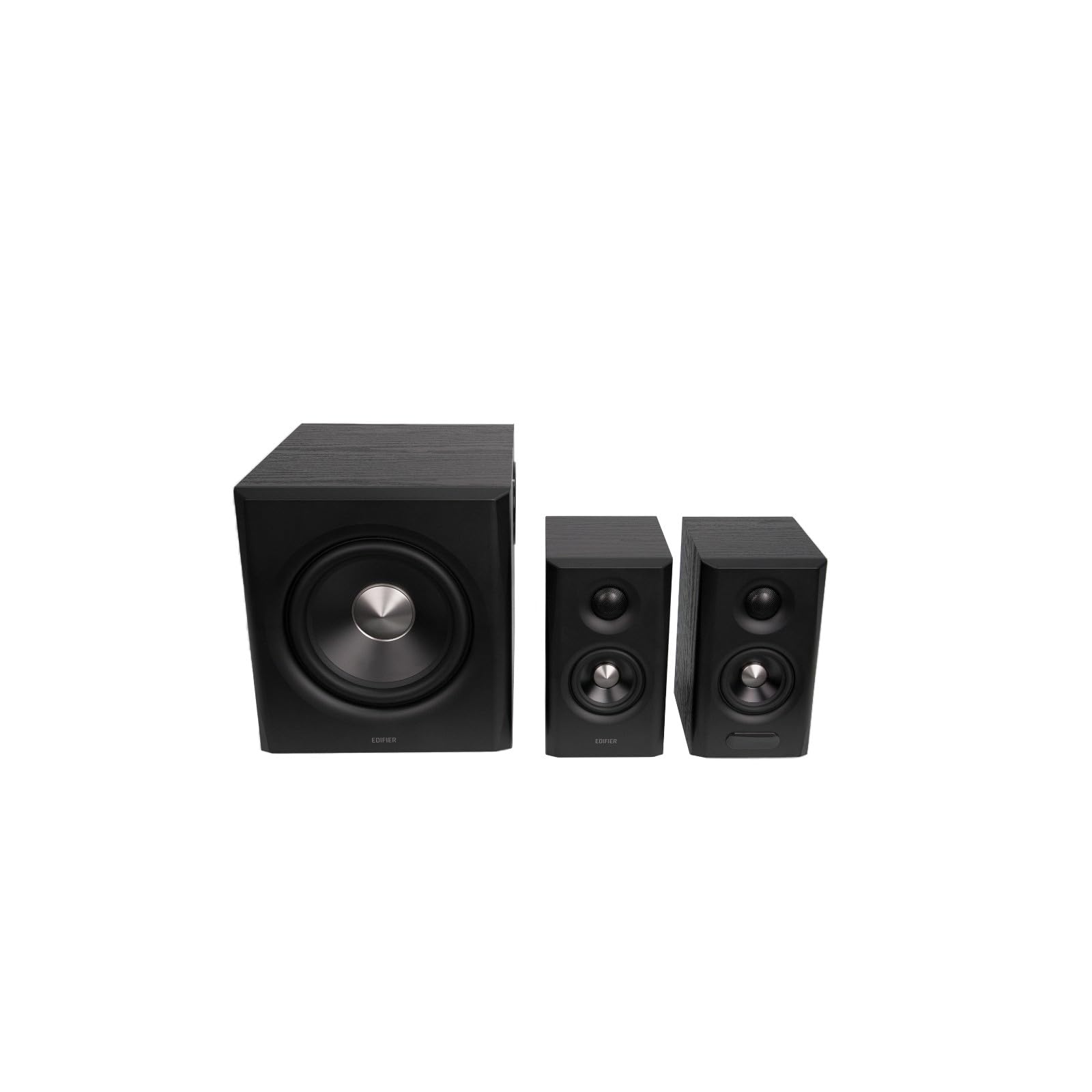 Edifier S355DB 2.1 Hi‑Res Lautsprechersystem – 150W RMS, 5.8GHz Wireless Subwoofer, HDMI eARC, LDAC Bluetooth 6.0, USB‑C, Optisch, Coaxial, Tri‑Amp DSP, Premium Design (Schwarz)