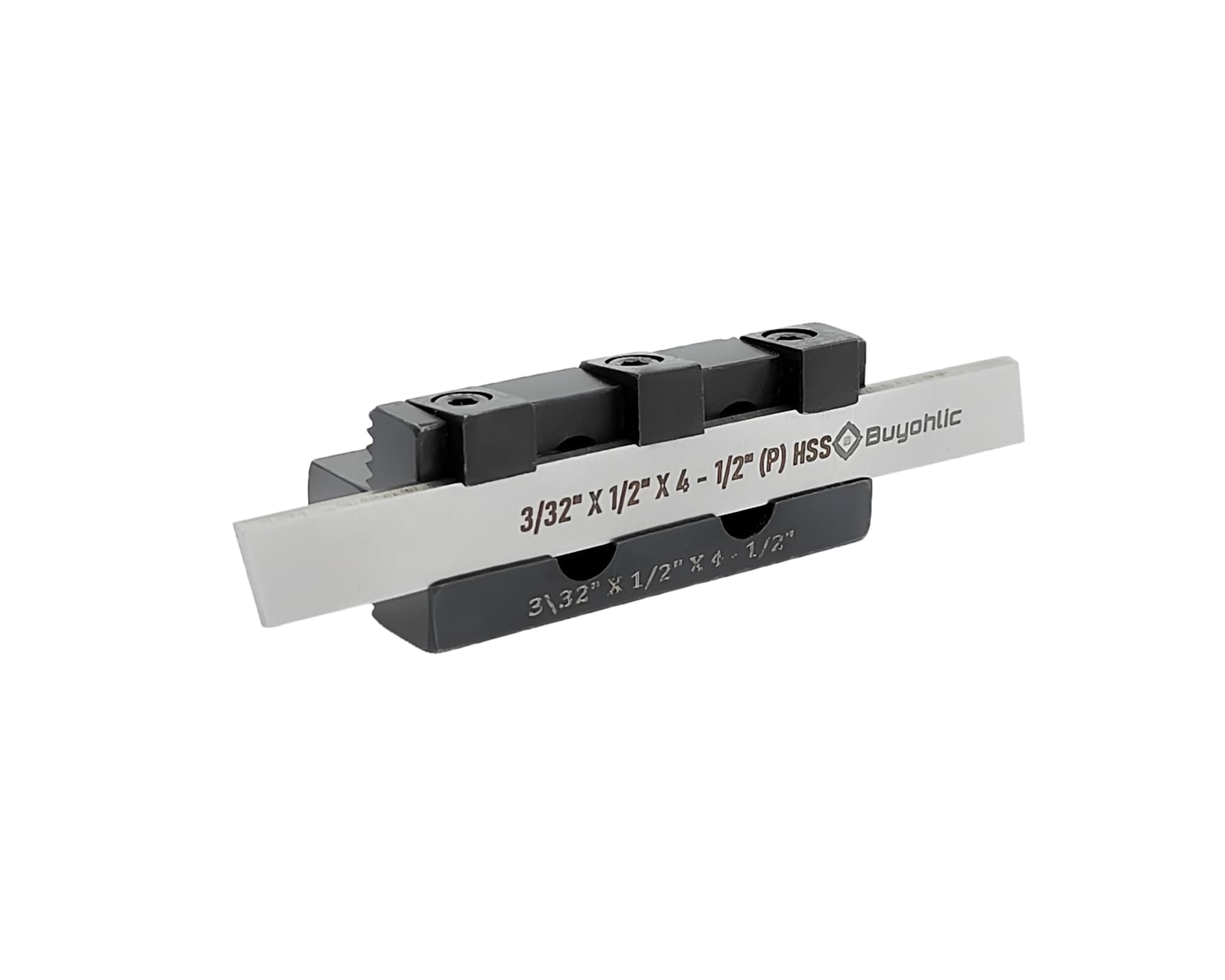 Buyohlic Adjustable T-Parting Cut off Holder with Blade for Lathe Machine Tools (Shank 8mm (1/2 Wide Blade))