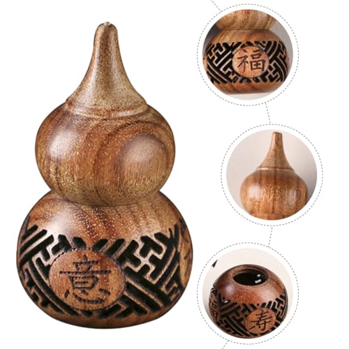 Recipiente de aroma tallado en madera con cuentas aromáticas miniatura 3
