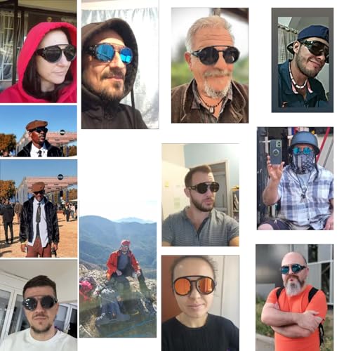 Classic Steampunk Style Round Vintage Sunglasses Retro Eyewear Women Men With Leather Side Glasses3