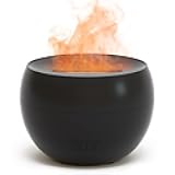 SALKING Flame Diffuser for Essential Oils, Fire Aromatherapy Essential Oil Diffuser, 150ml Ultrasonic Cool Mist Humidifier with Auto-Off Function, Small Diffuser for Home,Office,Bedroom,Gift (Black)
