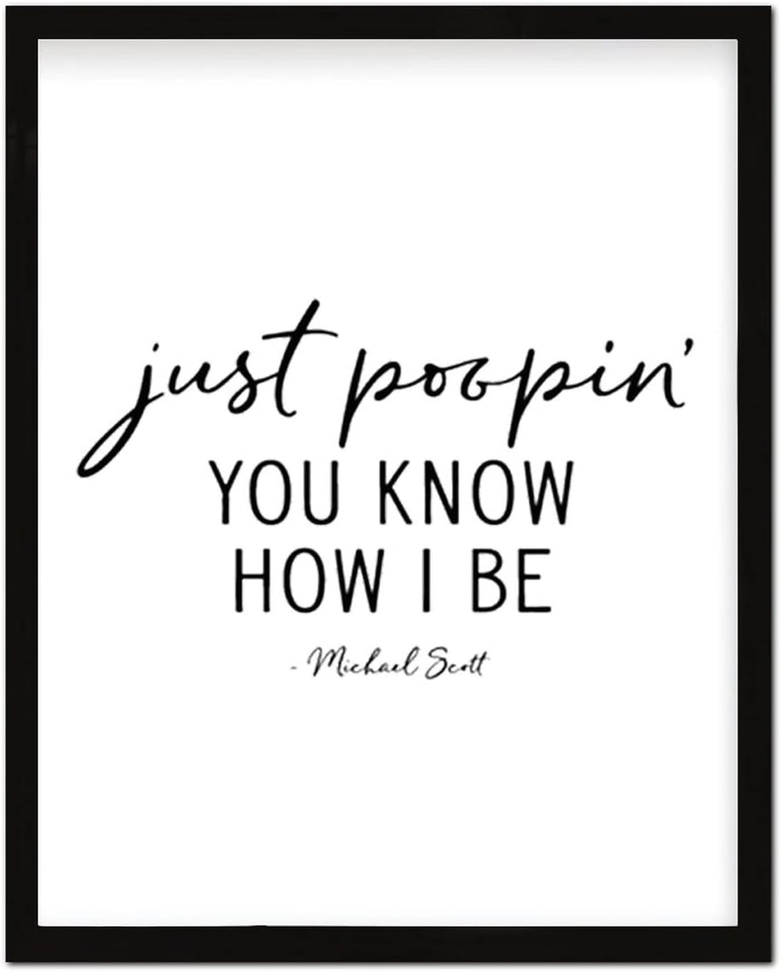 Wooden Wall Plaque Bible Verse Just Poopin You Know How I Be Rustic Chic Style Wooden Plaque for Bedroom Decor 16x20inch