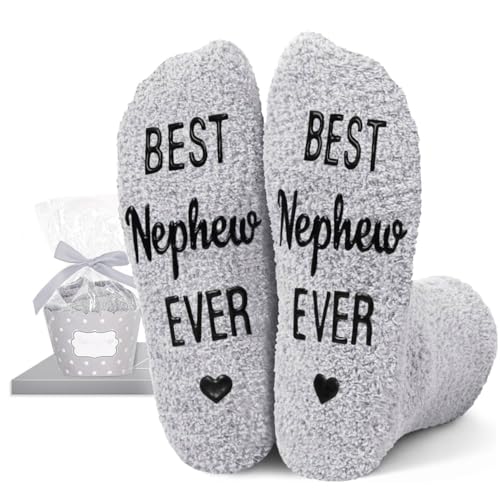 HAPPYPOP Gifts for Adult Nephew - Nephew Gifts from Aunt Uncle, Funny Men Socks