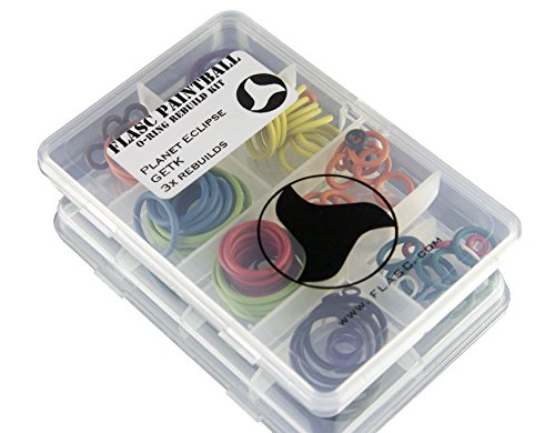 Flasc Paintball Planet Eclipse Gtek 3X Color Coded Paintball o-Ring Rebuild kit