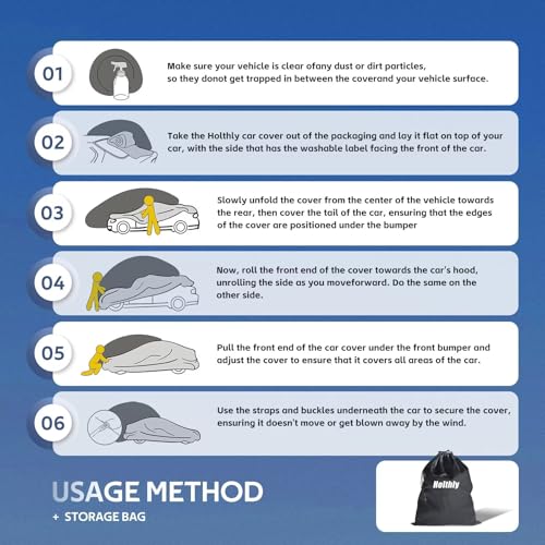 Image of Coupe Car Cover Custom Fit Alfa Romeo 4C 2013-2019, Car Cover Waterproof All Weather for Automobiles, Sun Rain Dust UV Protection. (Ships from US Warehouse)