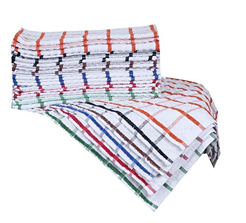 MOLLY MALOU 100% Jumbo Check Natural Cotton Tea Towels Professional Grade Restaurant Bar Catering Kitchen Dish Cloth Large (70cm x 50cm) (2) - Cosy Home Interiors MOLLY MALOU 100% Jumbo Check Natural Cotton Tea Towels Professional Grade Restaurant Bar Catering Kitchen Dish Cloth Large (70cm x 50cm) (2) - Image 3