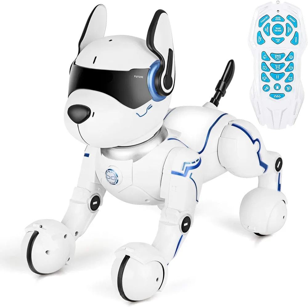 See full amazon price history chart for Rahisa Remote Control Robot Dog Toy for Kids, Programmable & Interactive - Smart Puppy Robot Follows Voice Commands, RC Stunt Robo Dog - Walks, Talks, Dances - for Girls & Boys Ages 3 Years and Up Rahisa Remote Control Robot Dog Toy for Kids, Programmable & Interactive - Smart Puppy Robot Follows Voice Commands, RC Stunt Robo Dog - Walks, Talks, Dances - for Girls & Boys Ages 3 Years and Up (B0CKTL4JSL) Amazon Price History, Amazon Price Tracker