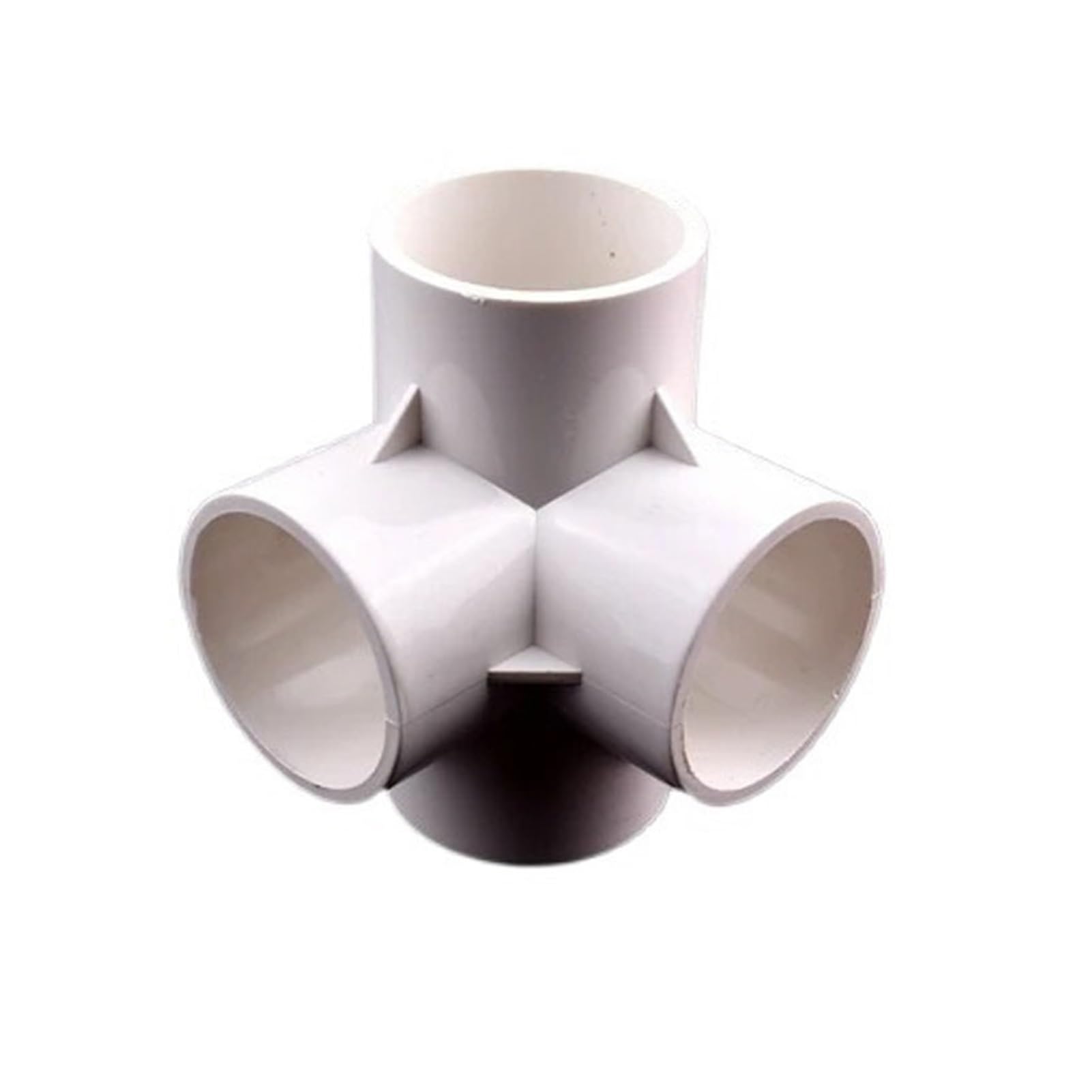 Connettori for tubi di irrigazione, raccordi tridimensionali, for telaio idroponico, 3/4/5 vie, 50 mm, bianchi, a croce, a 6 vie(6 ways joint,Inner Dia 50mm(5pcs))
