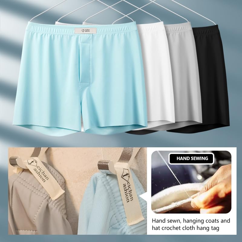 Men's underwear boxer shorts ice silk arrow pants fly pouch beach pants quick dry sports boxer briefs men home wear2