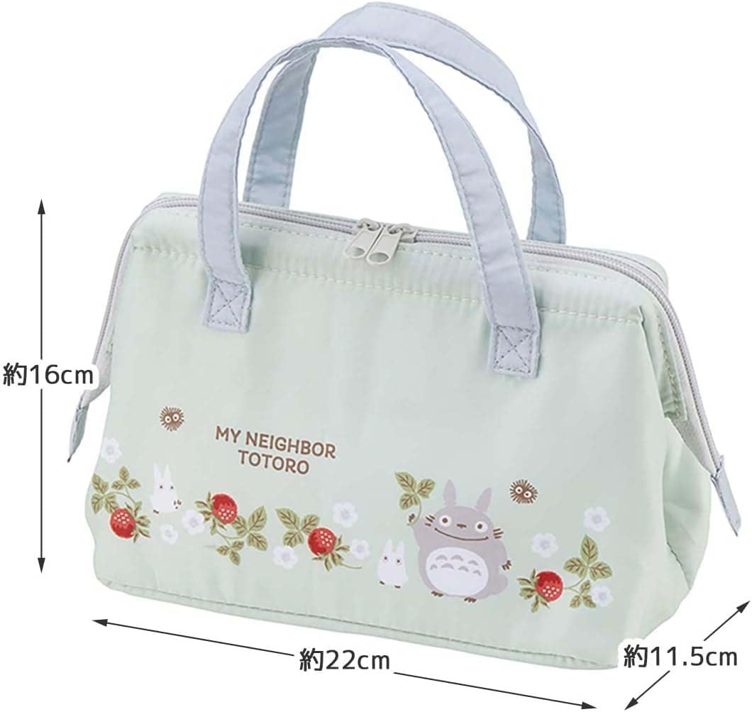 Skater KGA1-A Insulated Lunch Bag, My Neighbor Totoro, Wooden Strawberries, Studio Ghibli