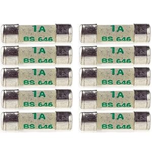 Nartel® 10 X 1 AMP SHAVER FUSES BS646 1AMP MINI FUSE 20MM X 5MM
