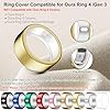 Snyeest 10 Pack Cover Compatible for Oura Ring 4/Gen 3 Heritage/Gen 3 Horizon,(NOT Compatible with Oura 4 Ceramic),Charging Directly,Rugged TPU Elastic Finger Protector for Workout Women Men-Size 8 #1