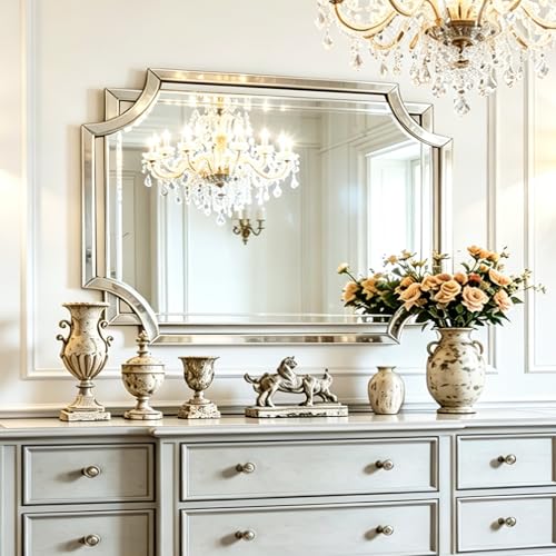 Chende 32" x 47" Large Wall Mirror for Living Room