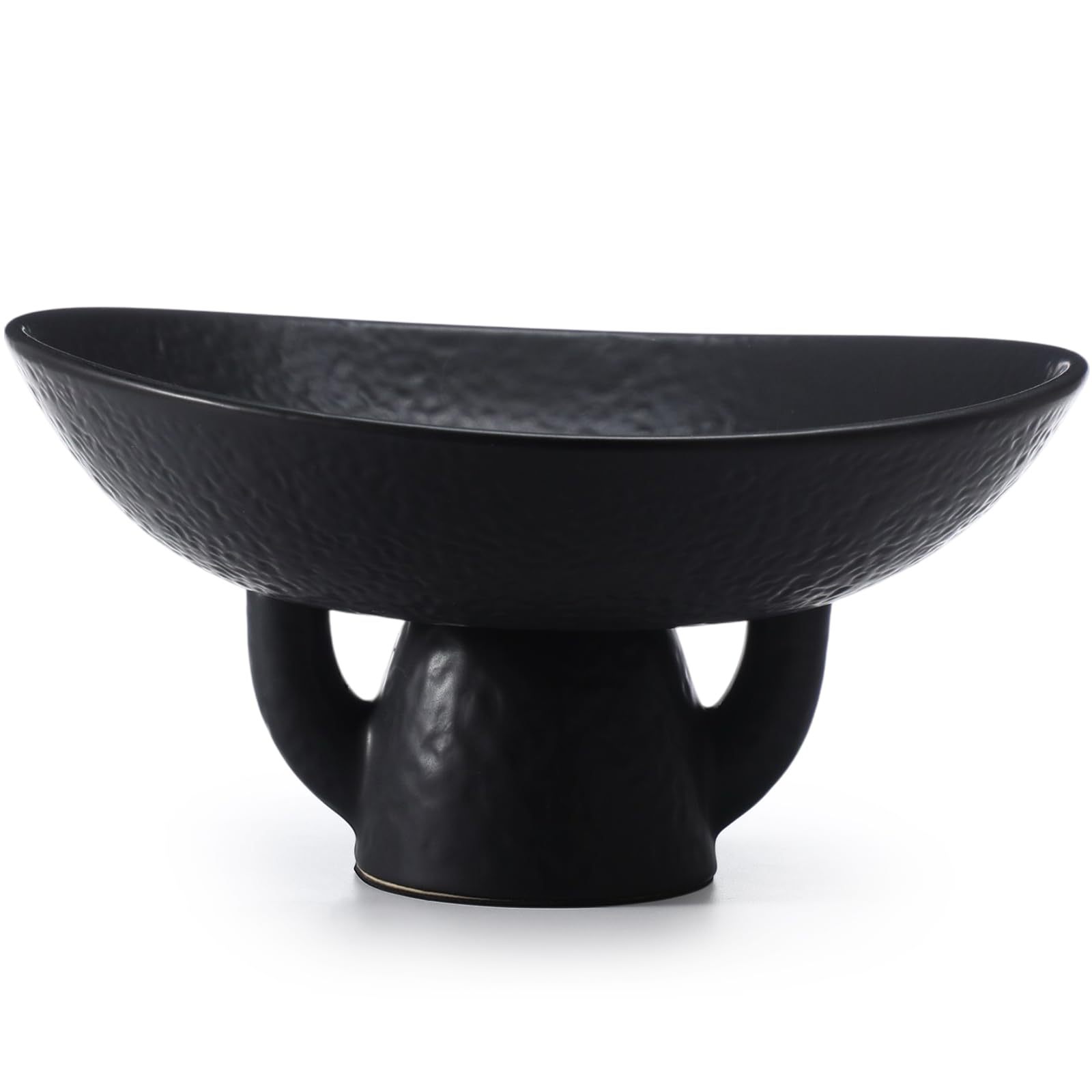 Amazon.com: Kritkin Black Decorative Bowl Ceramic Moss Bowl 9.6 x 9.8