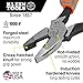 Klein Tools 9421R 1000V Insulated Plier Tool Set with 3 Pairs of Pliers, Cable Cutter, Wire Stripper, and 2 Screwdrivers, 7-Piece