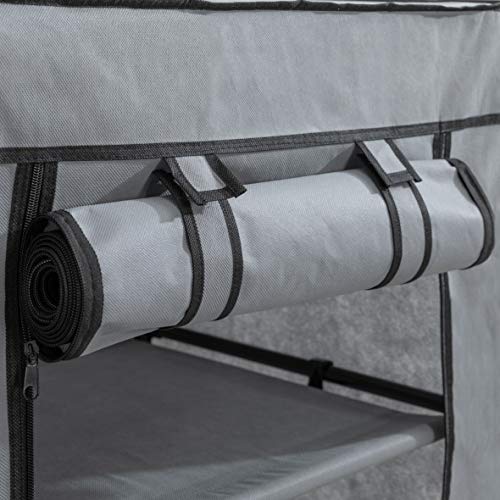 axentia-Armario-de-Tela-Aleacion-de-Acero-Gris-Aprox-60-x-148-x-45-cm