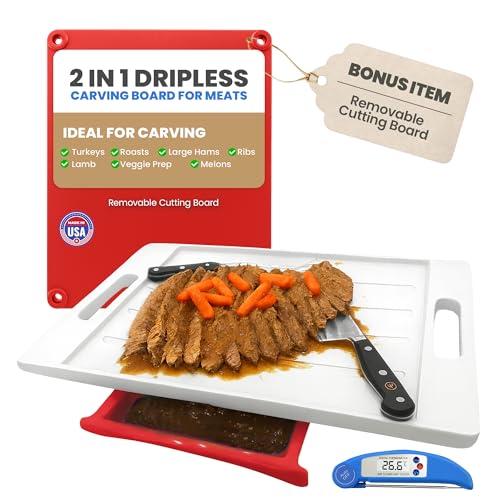 XL Deluxe Meal Prep System Cutting Board - Large Carving Boa