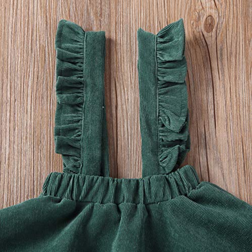 Image of Specialcal Baby Girls Velvet Suspender Skirt Infant Toddler Ruffled Casual Strap Sundress Summer Outfit Clothes