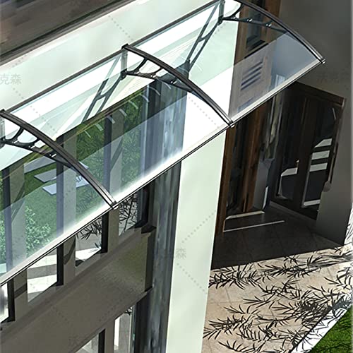 Toldo marquesina transparente de policarbonato para porche y puerta 2