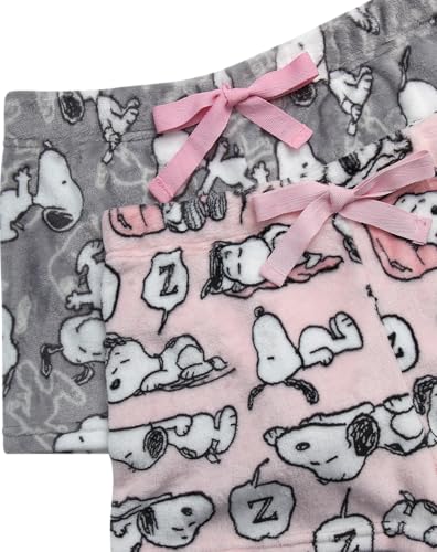 Peanuts Snoopy Womens Pajama Shorts - 1 Pack or 2 Pack Comfy Sleep Lounge Pajama Shorts for Women (Sizes: S-XL)4
