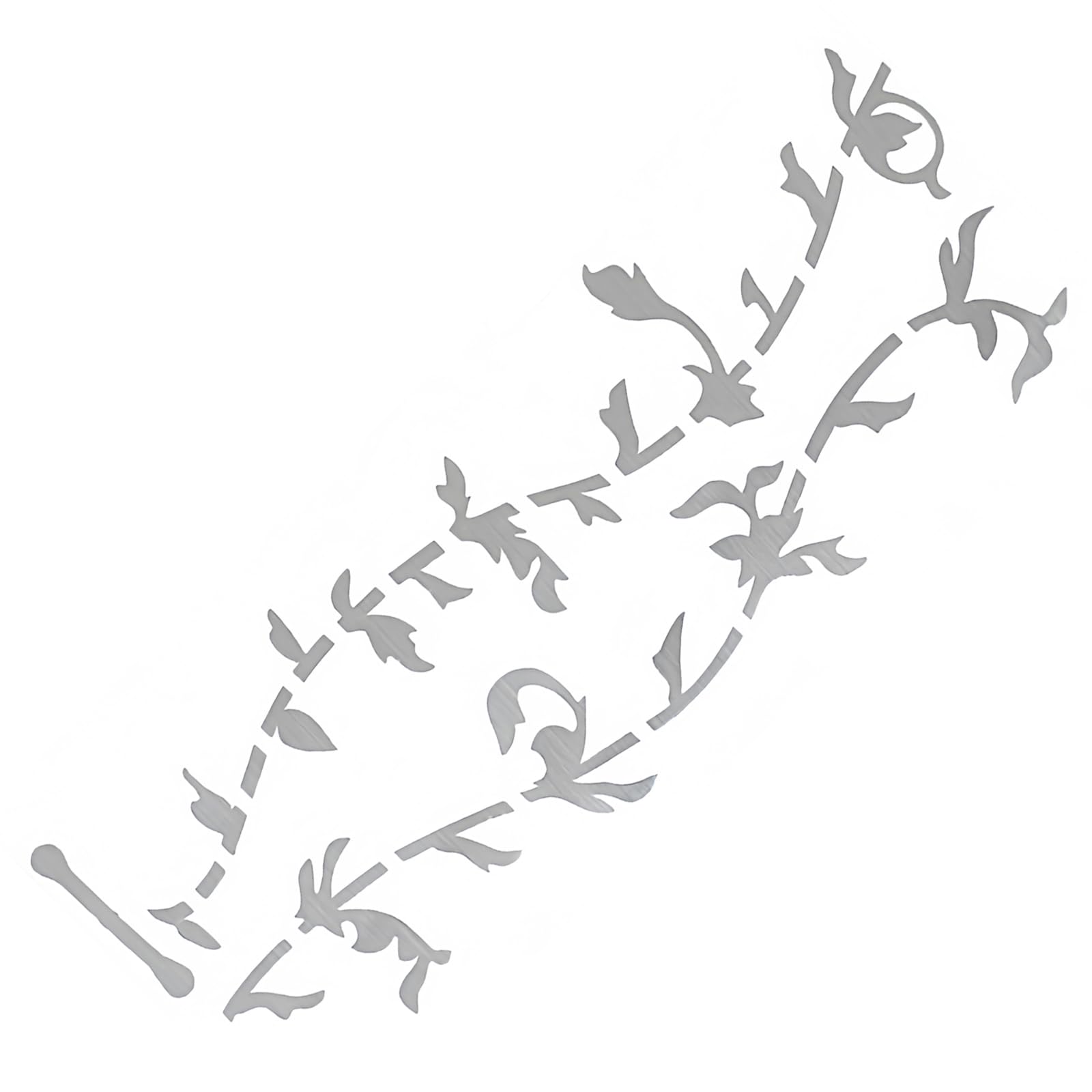 Musiin Electric Guitar fretboard Marker Inlay Tree of Life Sticker Decal (Silver Shells)