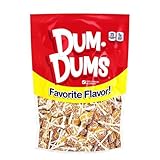 Dum Dums Butterscotch Lollipops - Bulk Candy Bag with Lollipops Individually Wrapped, Single Flavor Gourmet Suckers - 50 Count