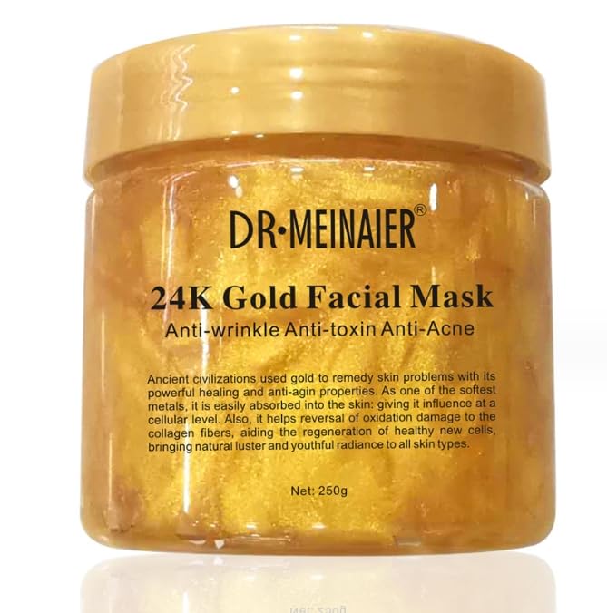 DR MEINAIER 24K Gold Facial Mask, AntiAging Facial Mask