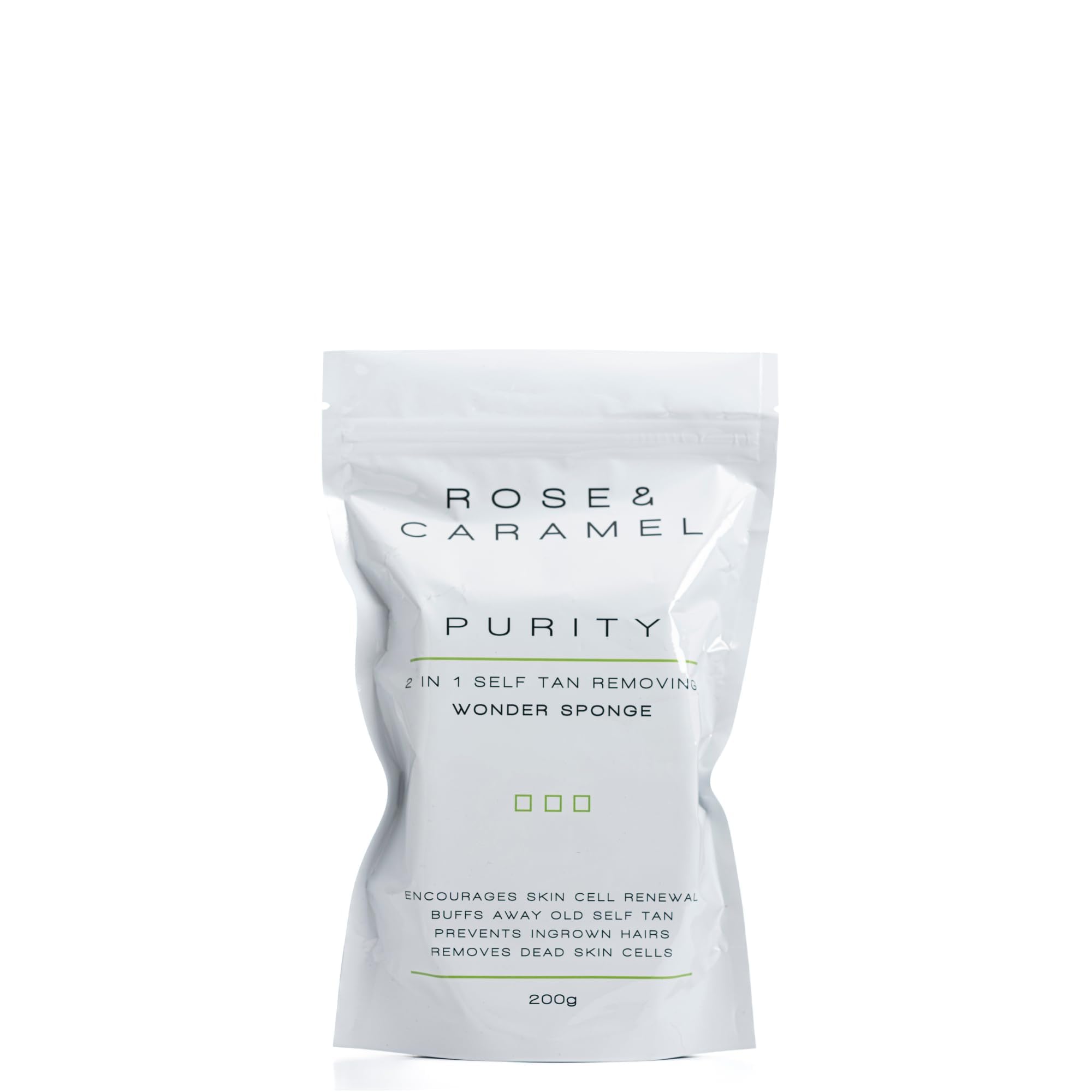 Rose & Caramel Purity Buff Away, Tan Erasing Soap Sponge. Mango Scent, Rapid Removal, Best Fake Tan Remover. Exfoliating Body Scrub, Bath & Shower Body Scrub Exfoliating Sponge (200g)