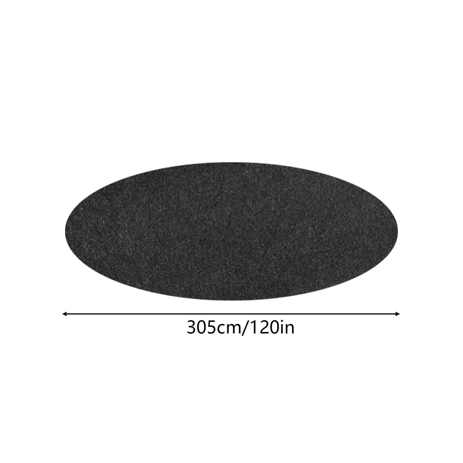 Tapis de revêtement de piscine hors sol | Tapis rond de 4,6 m | Tapis de protection de base épais | Pour piscines hors sol, empêche les crevaisons et prolonge la durée de vie de la doublure