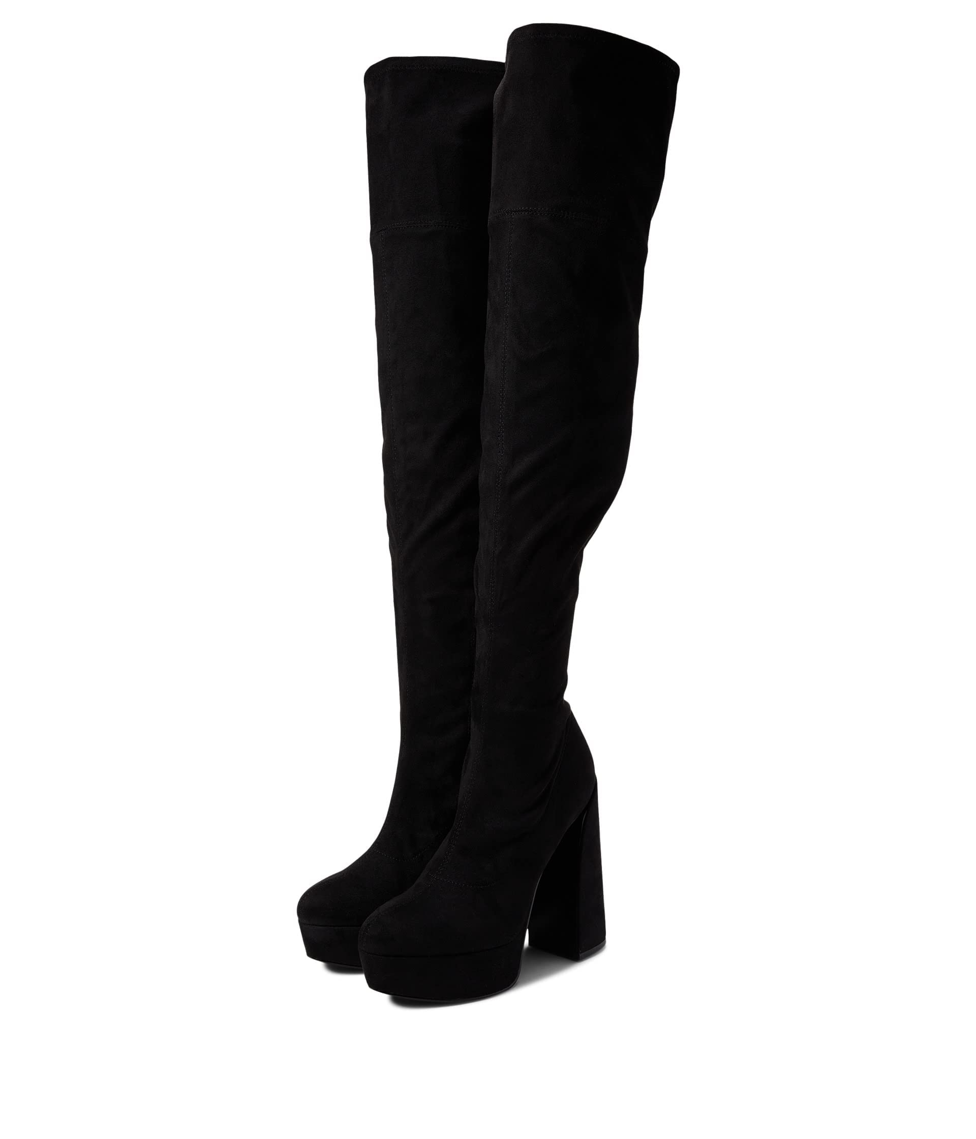 GUESS Women's Cristy Over-the-Knee Boot - Block Heel Bootie With Zip Closure - View #7