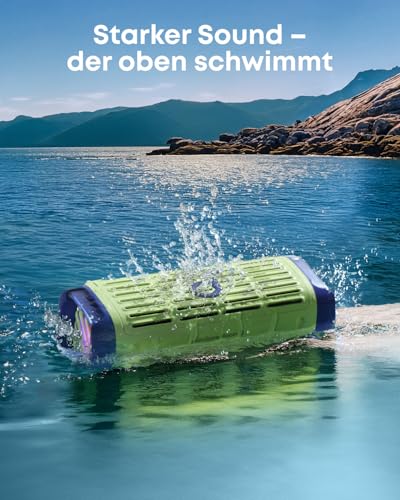 Image of soundcore Boom 3i by Anker - Robust Outdoor Speaker, Bluetooth Speaker, IP68 Waterproof, 50W, BassUp 2.0 Sound, Bluetooth 5.3, 16 Hours Playtime, Light Show+
