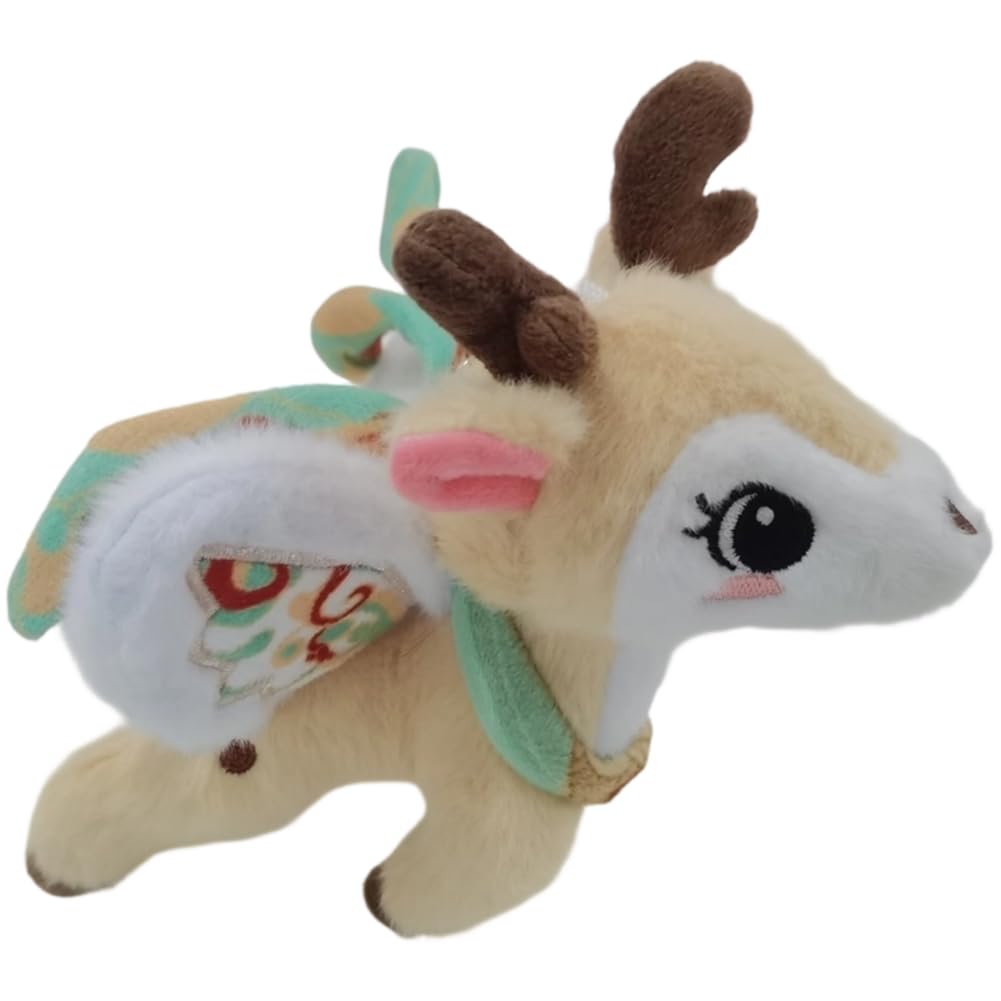 Fituenly Cat Plush Keychain for Backpack Cute Deer Plush Purse Bag Handbags Charm Pendant Decoration Gift for Women and Man