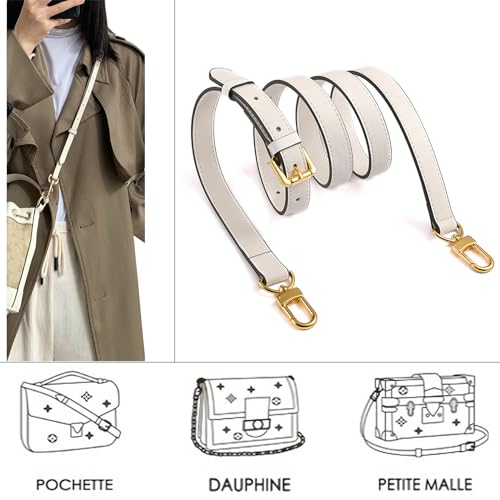 Image of Leather Purse Strap Replacement Crossbody Handbag Long Adjustable