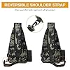 HUNTVP Tactical Sling Bag, Chest Bag Pack, Military Sling Bag Crossbody Backpack Men's Shoulder Bag for Mens Women Travelling, Cycling, Hiking, Camping(Typ2-Camo) #4