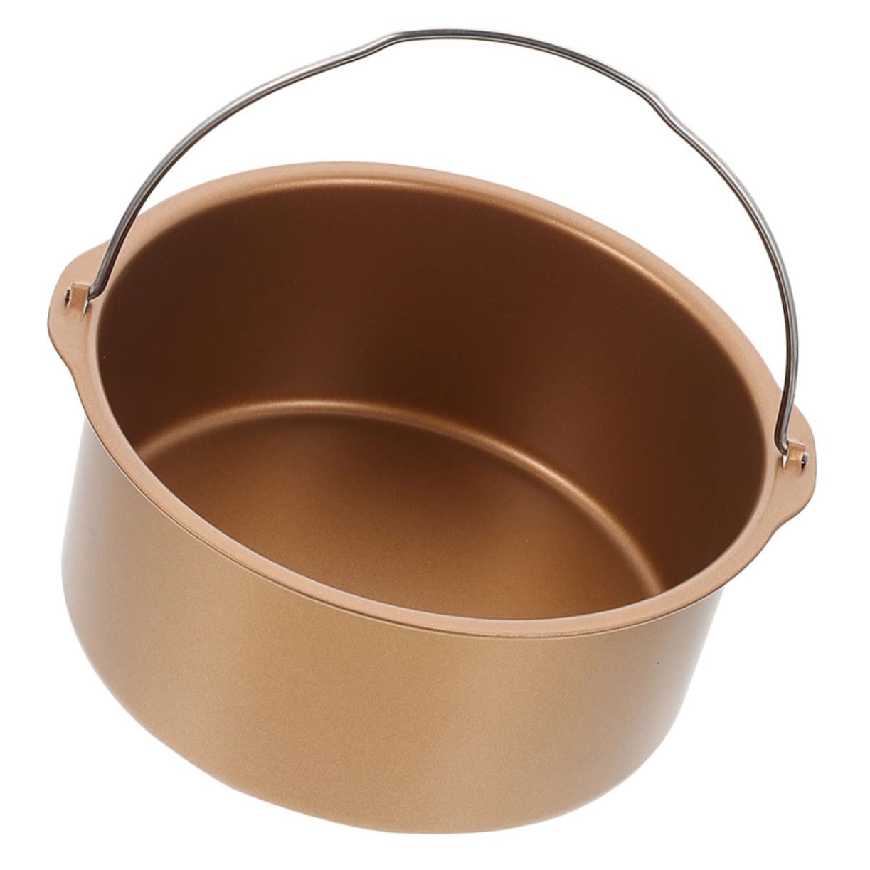 NAMOARLY Air Fryer Baking Pot Cake Making Mold Non-slip Base Heat Conduction for French Fries Chips More