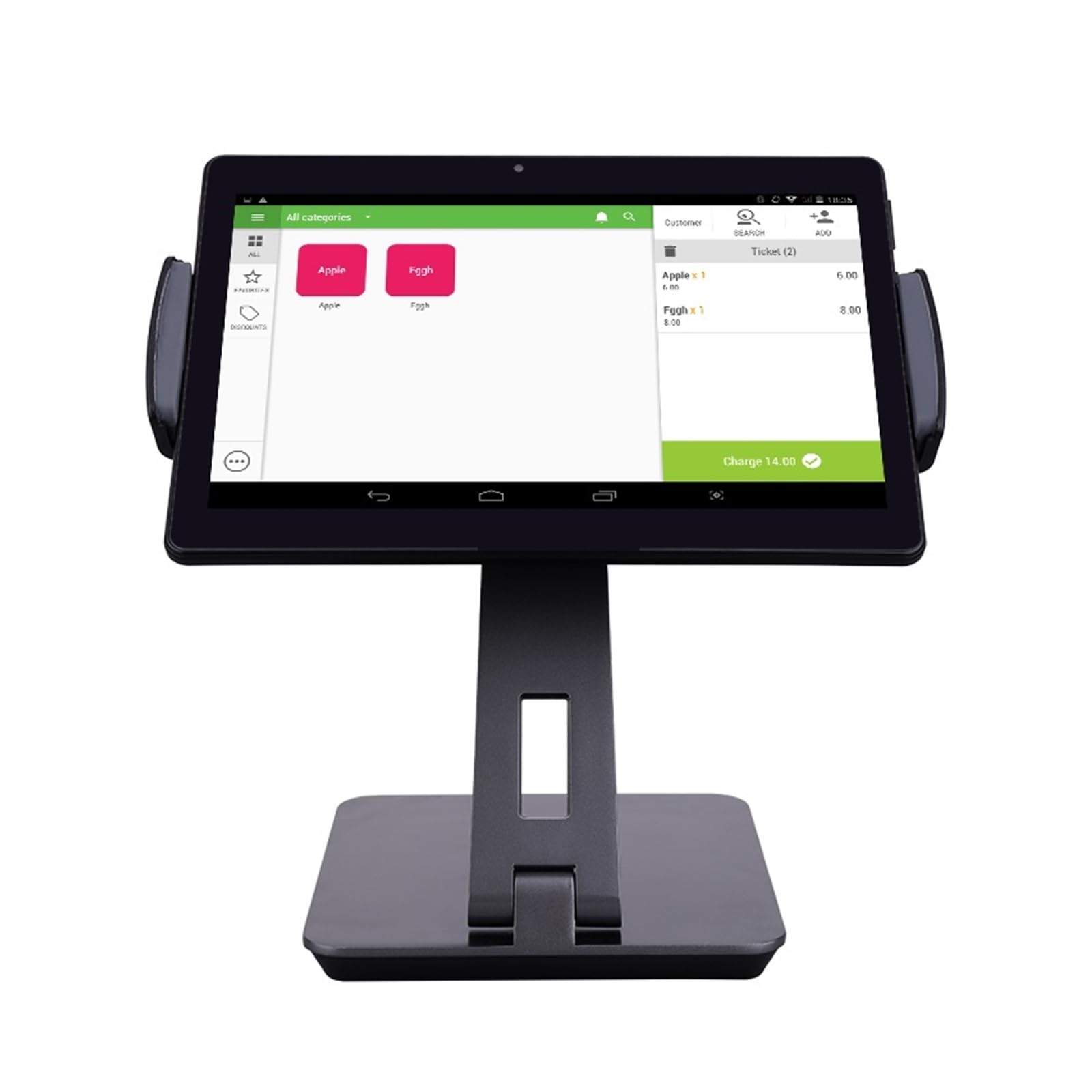Registratore di Cassa Telematico, Tablet Pos con touch screen capacitivo da 10 pollici, registratore di cassa, supporto di for eseguire il software del ristorante,per sistemi All-in-One per vendita a