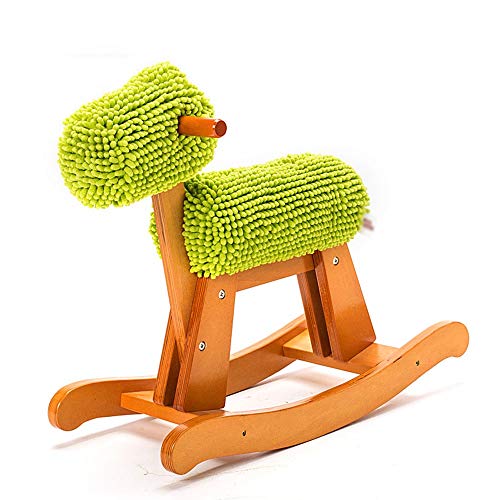 YWSZJ Massivholz Kinder Schaukelpferd Trojaner Kinder Schaukelpferd Spielzeug Schaukelstuhl Geschenk