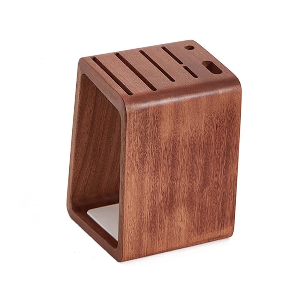 Soporte de madera sólida para cuchillos de cocina y almacenamiento de utensilios del hogar