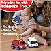 Small World Toys Emergency Vehicle Toys, Magnetic Tailgate Trio Cars For Toddlers 1-3, Preschool Mini Car Toys, Fire Engine, Police Car & Ambulance, Toy Car Gifts for Boys and Girls