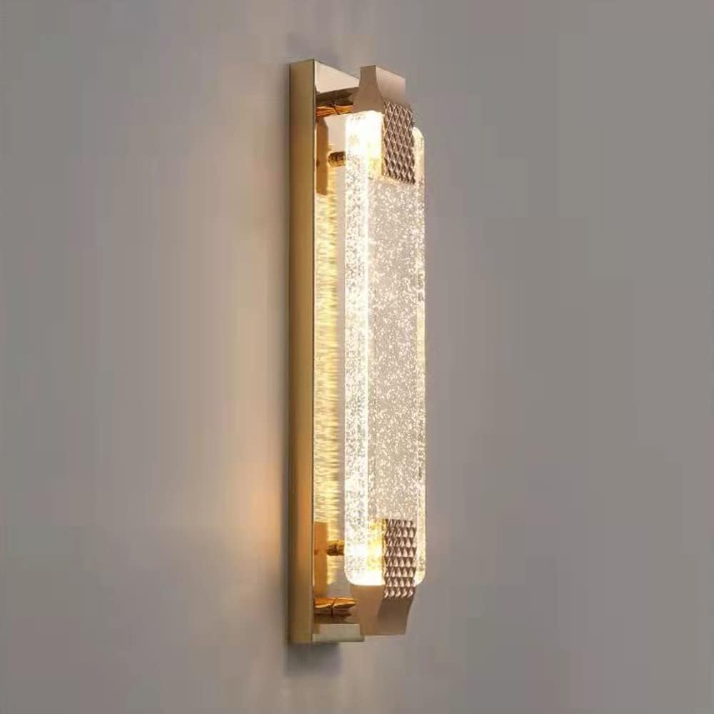 Olskfuh Size_name Modern Led Wall Sconce Lighting Fixture Bubble Crystal Wall Lamp Shade Gold Metal Wall Mount Lights,Chandelier Lamp,-50Cm