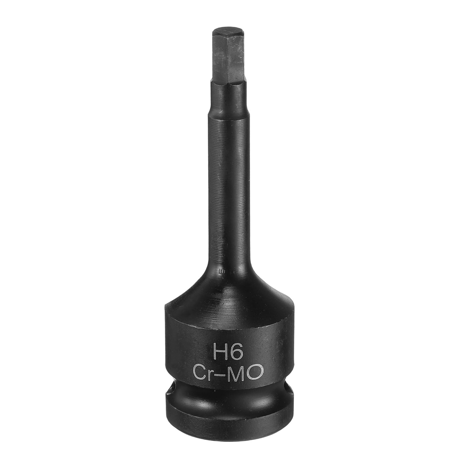 Llave de vaso hexagonal de 6mm y 1/2 pulgada en acero CR-MO fosfatado para mecanica de coches