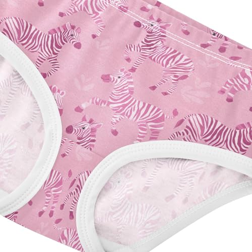 Girls Underwear Soft Cotton Cute Zebra Kids Panties in Sizes 2/3t, 4t, 5t, 6 and 84