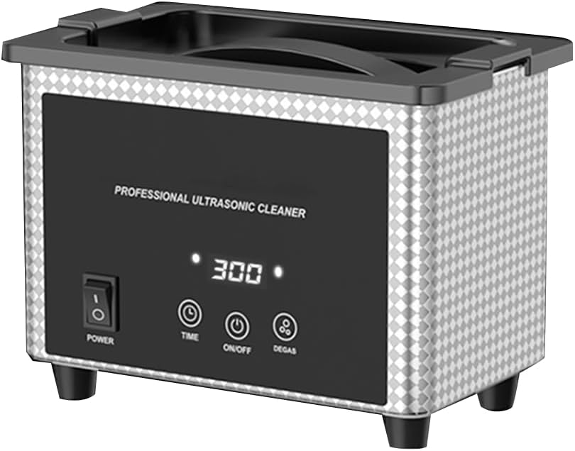 Mini Ultrasonic Cleaner with Heater Timer 0.8L for Lab Tools Metal Parts Carburetor Brass Auto Parts Engine Parts US Plug