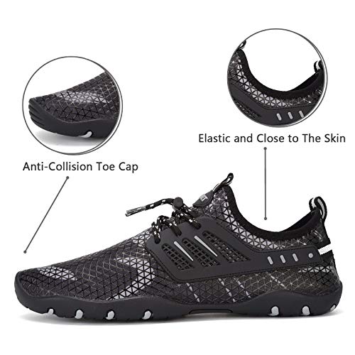 Image of WateLves Water Shoes Mens Womens Beach Swim Shoes Quick-Dry Aqua Socks Pool Shoes for Surf Yoga Water Aerobics