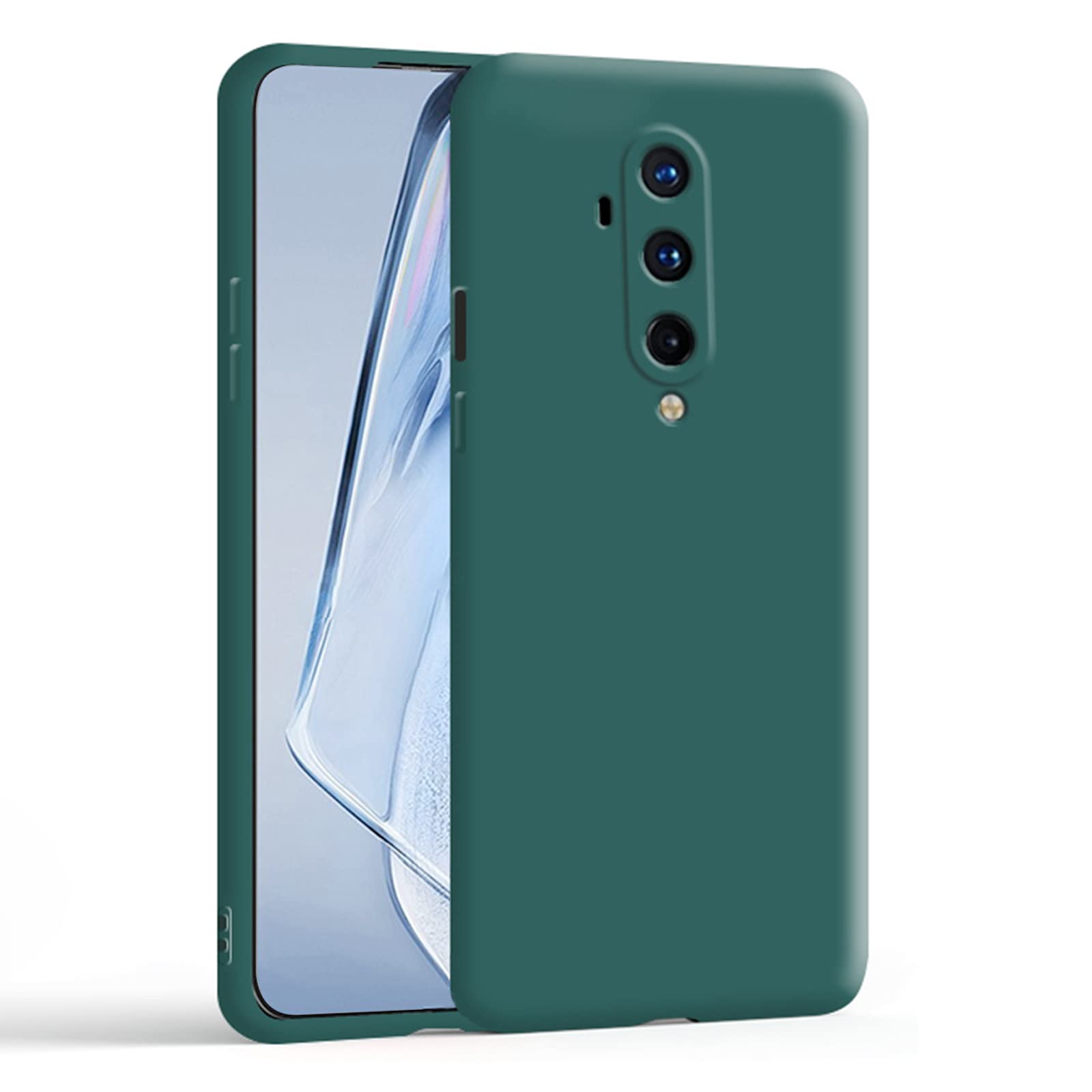 Case Cover for Oneplus 7T Pro Thin TPU Silicone Cover with Camera Protection Soft Interior Slim Fit Flexible Phone Case for Oneplus 7T Pro(Green)